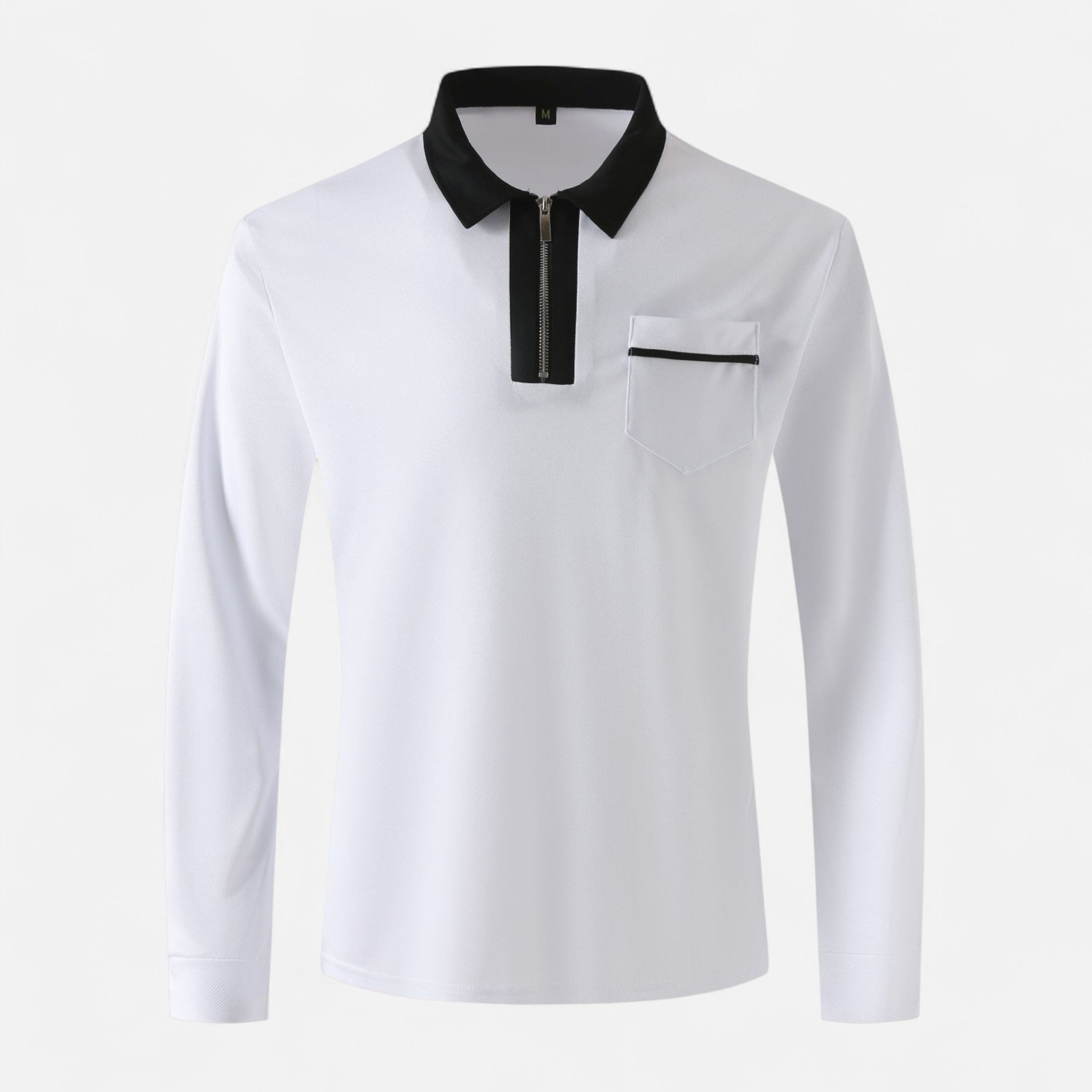 Eliaro Moda | Polo Hombre Otoño Cremallera Cuello Lapel Casual