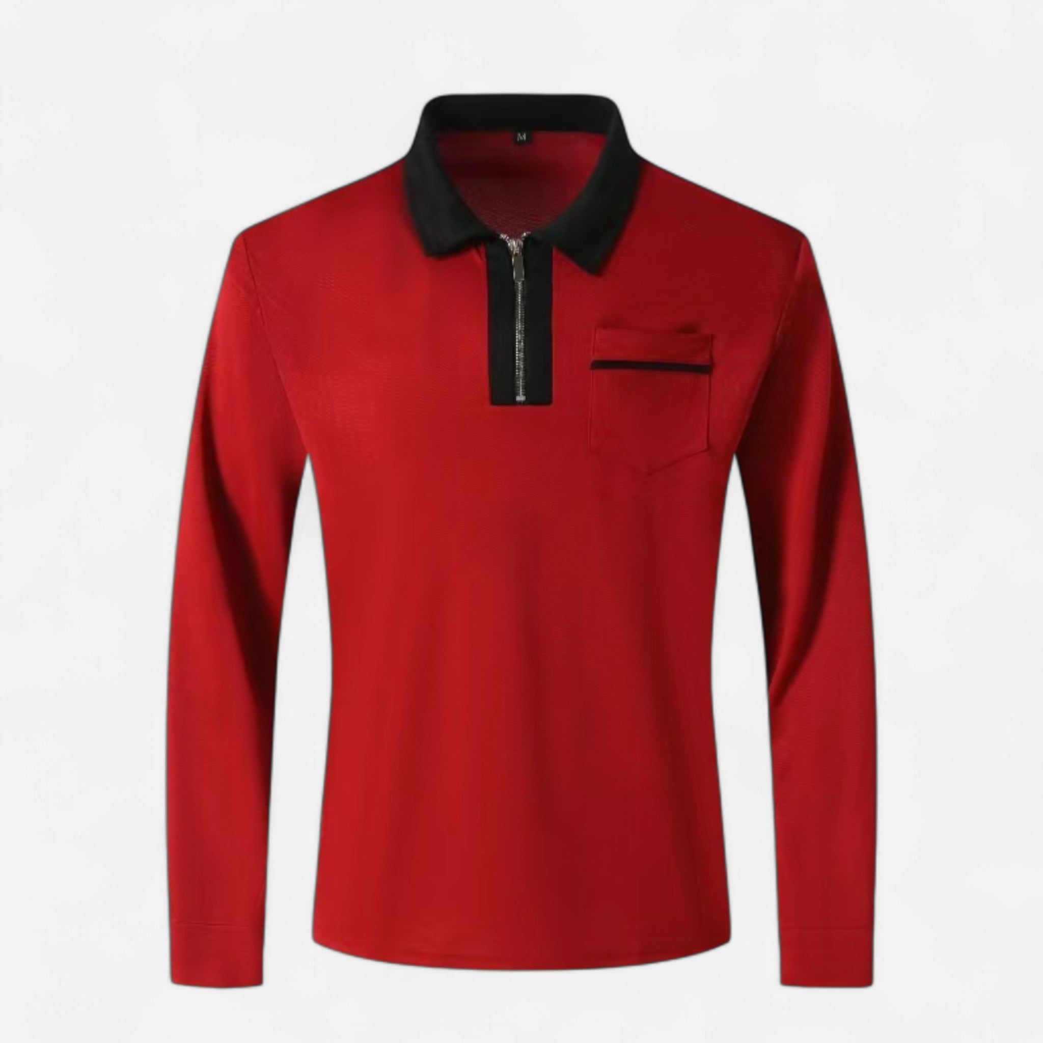 Eliaro Moda | Polo Hombre Otoño Cremallera Cuello Lapel Casual