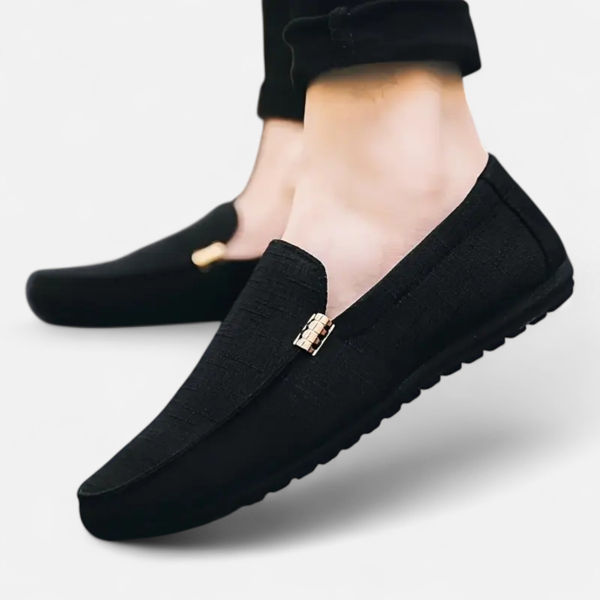 Eliaro Moda | Zapatos Hombre Canvas Estilo Loafer con Punta Redonda