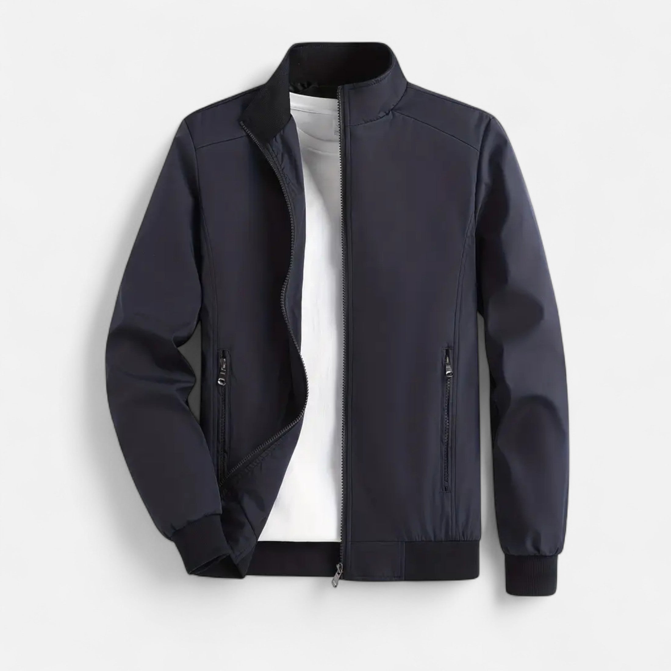 Eliaro Moda | Chaqueta Ligera Hombre Cremallera Cuello Alto