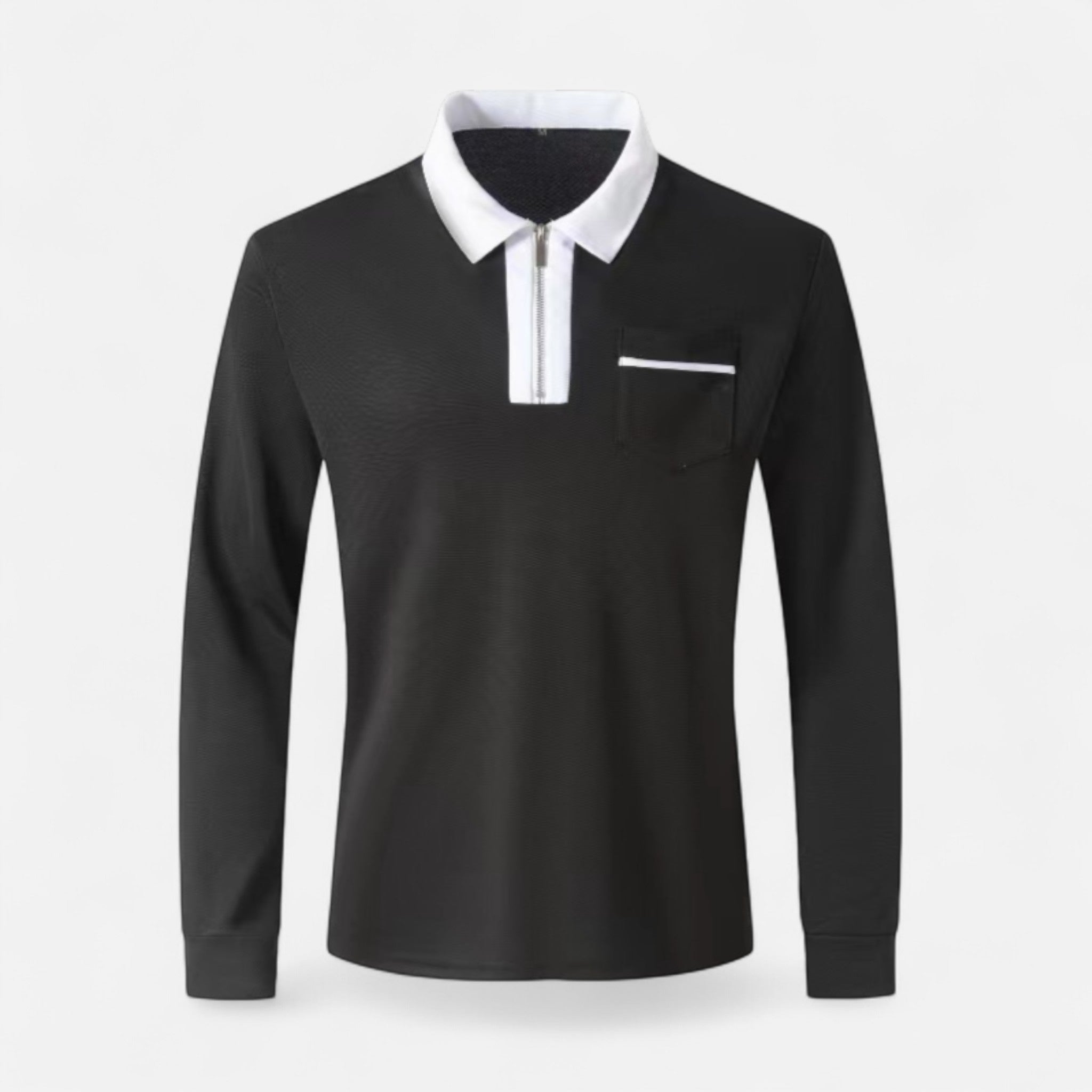 Eliaro Moda | Polo Hombre Otoño Cremallera Cuello Lapel Casual