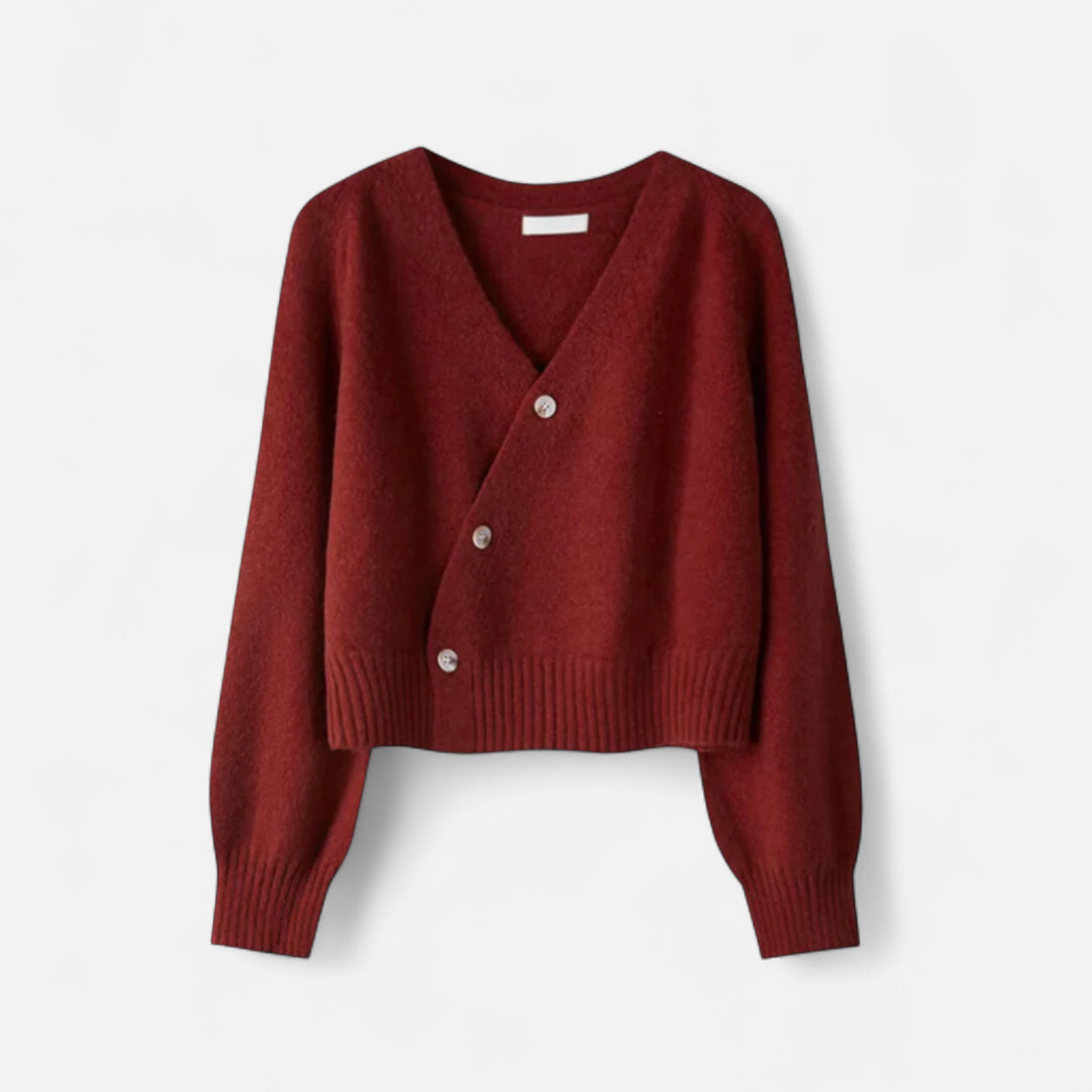 Eliaro Moda | Cárdigan Mujer Lana Premium con Botones en Diagonal