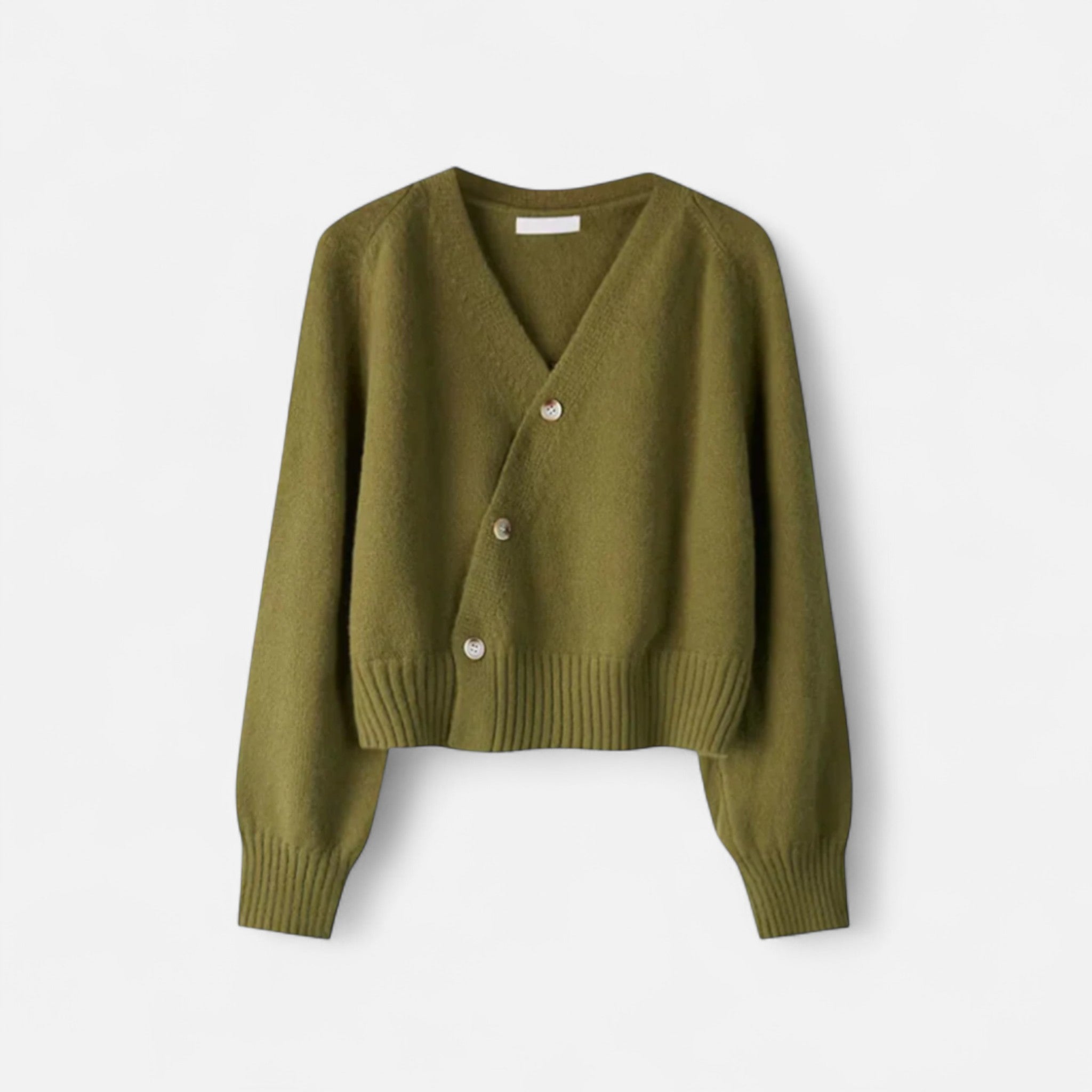 Eliaro Moda | Cárdigan Mujer Lana Premium con Botones en Diagonal