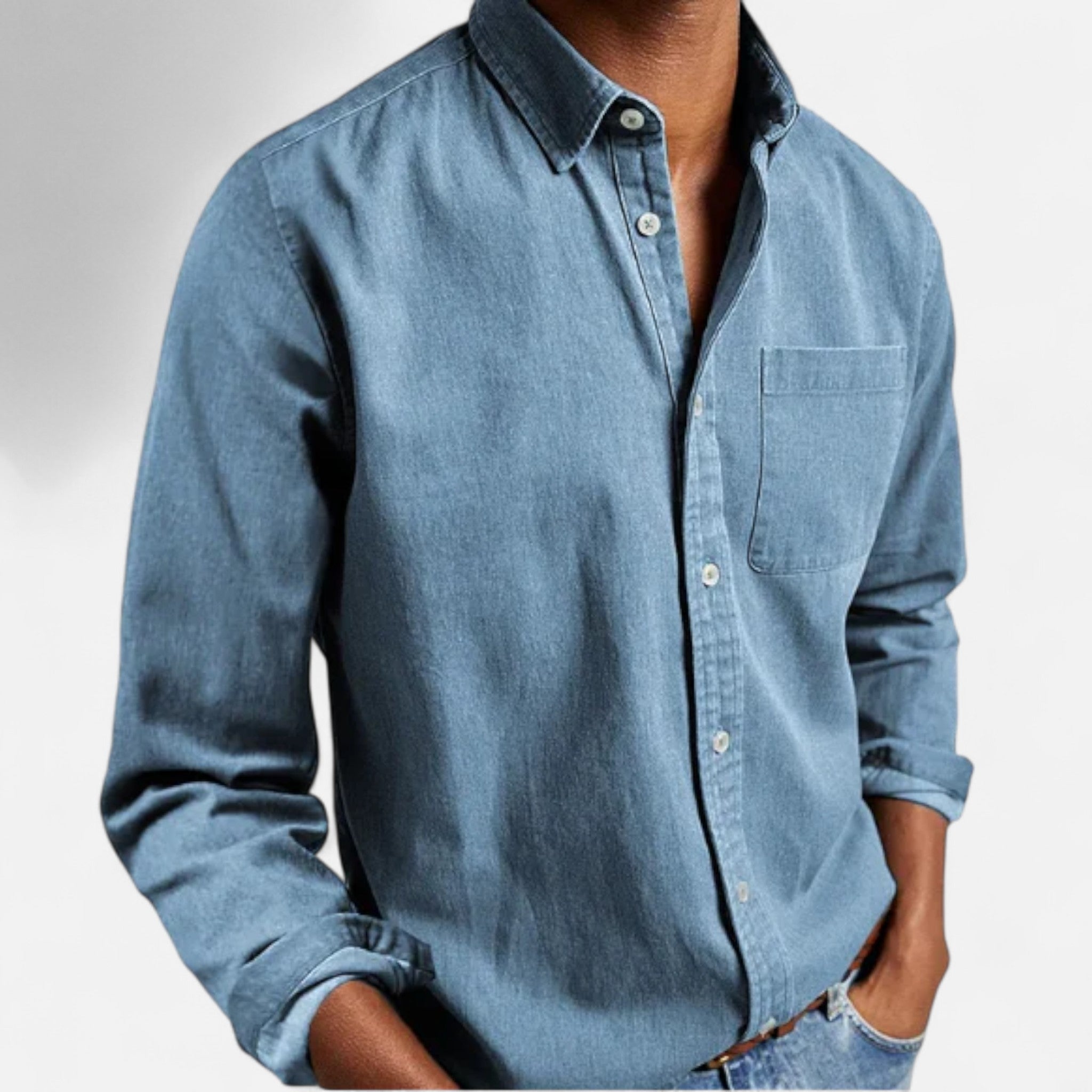 Eliaro Moda | Camisa Denim Hombre Algodón Premium Estilo Clásico