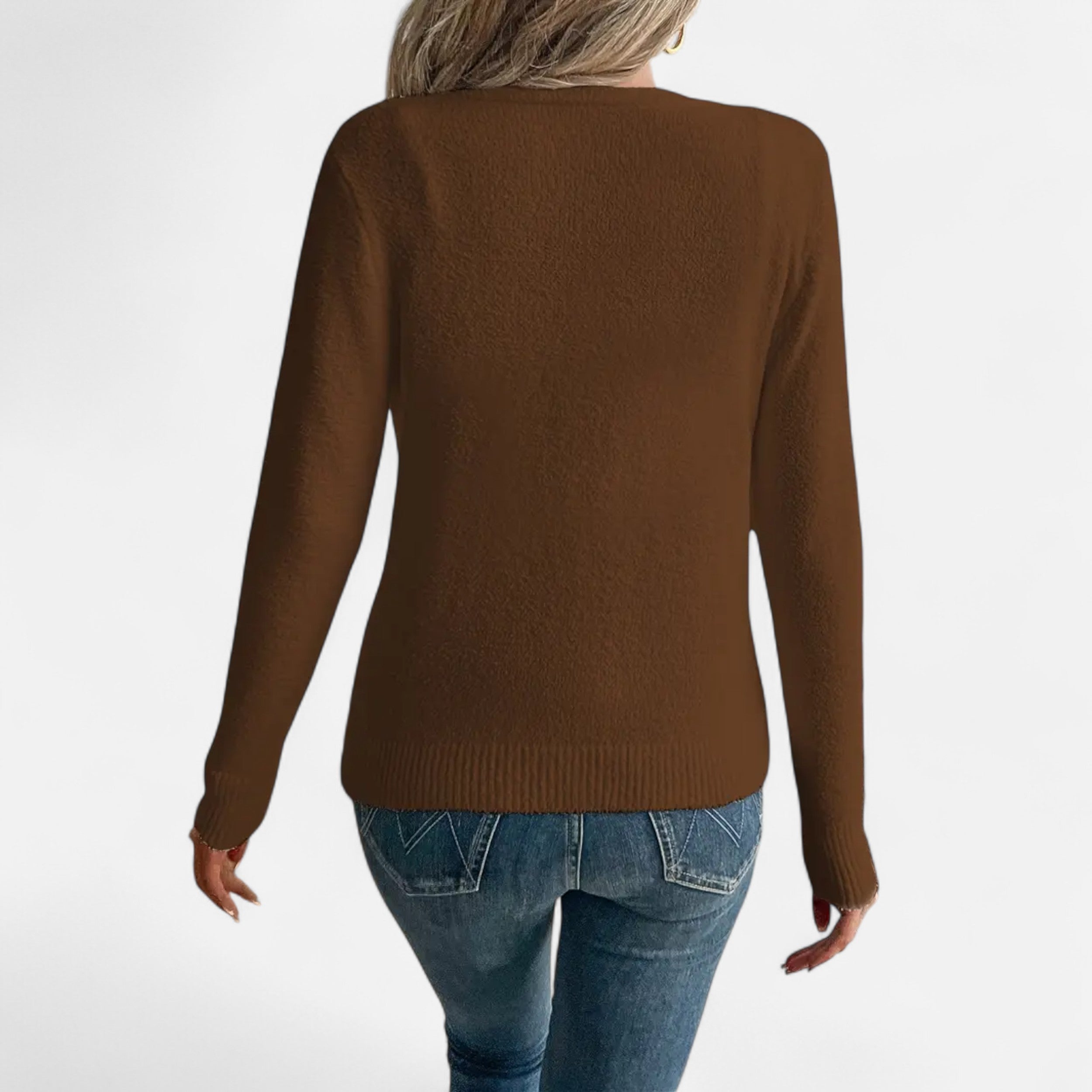 Eliaro Moda | Cárdigan Mujer Botones Frontales Color Sólido