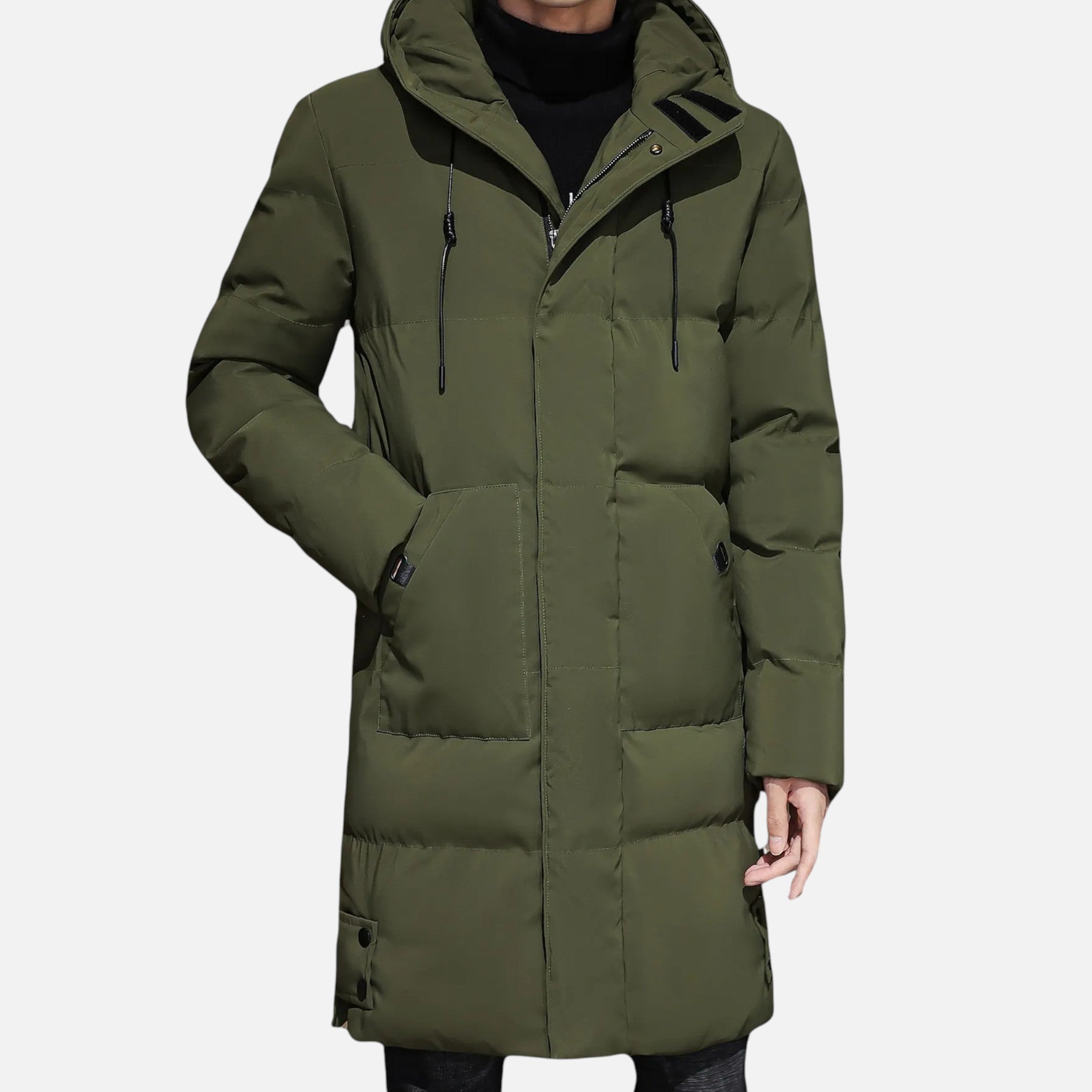 Eliaro Moda | Chaqueta Hombre Invierno Acolchada Larga con Capucha