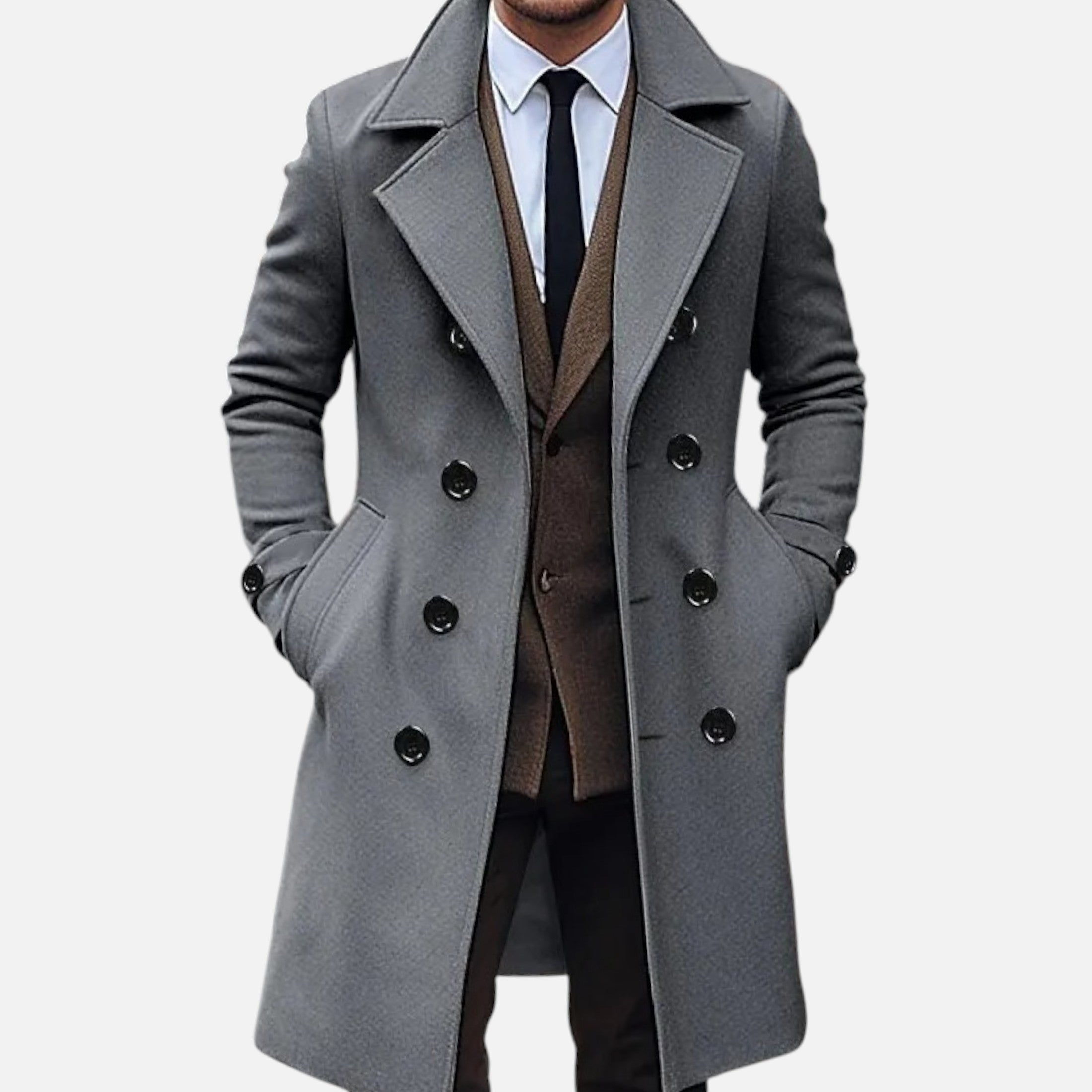Eliaro Moda | Abrigo Hombre Invierno Doble Botonadura