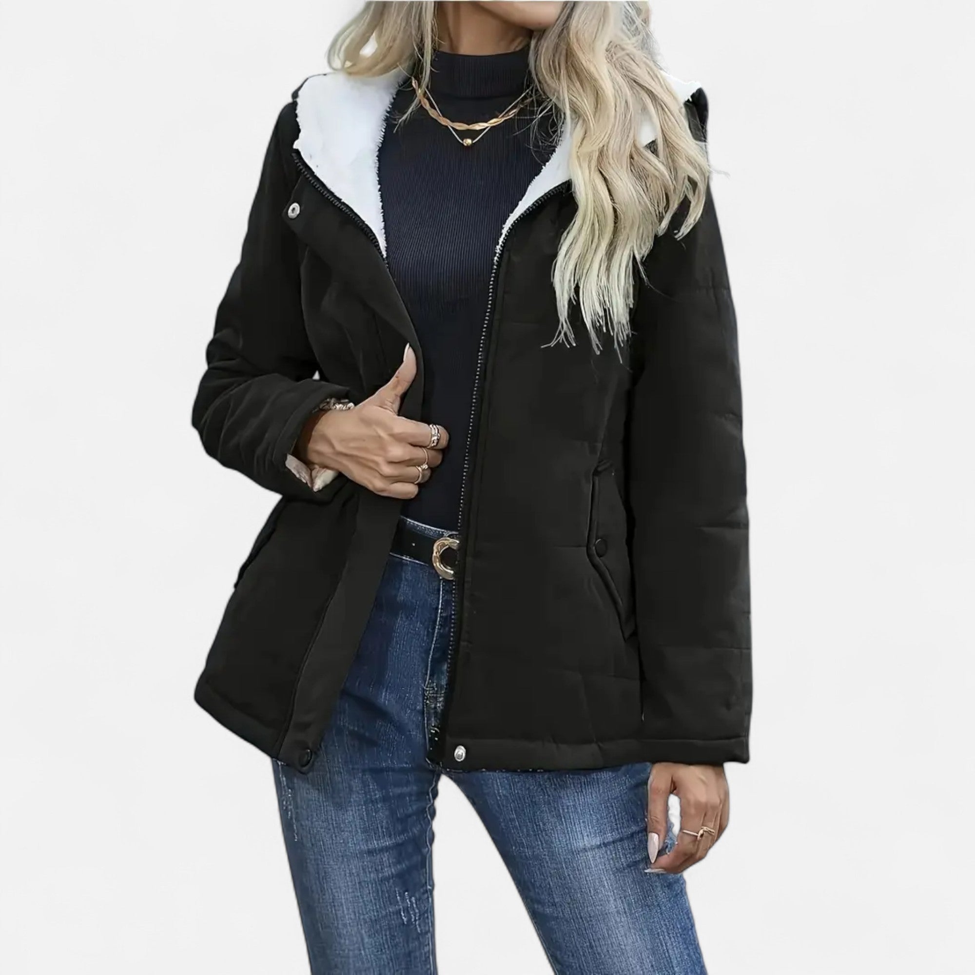 Eliaro Moda | Chaqueta de Invierno con Forro Polar