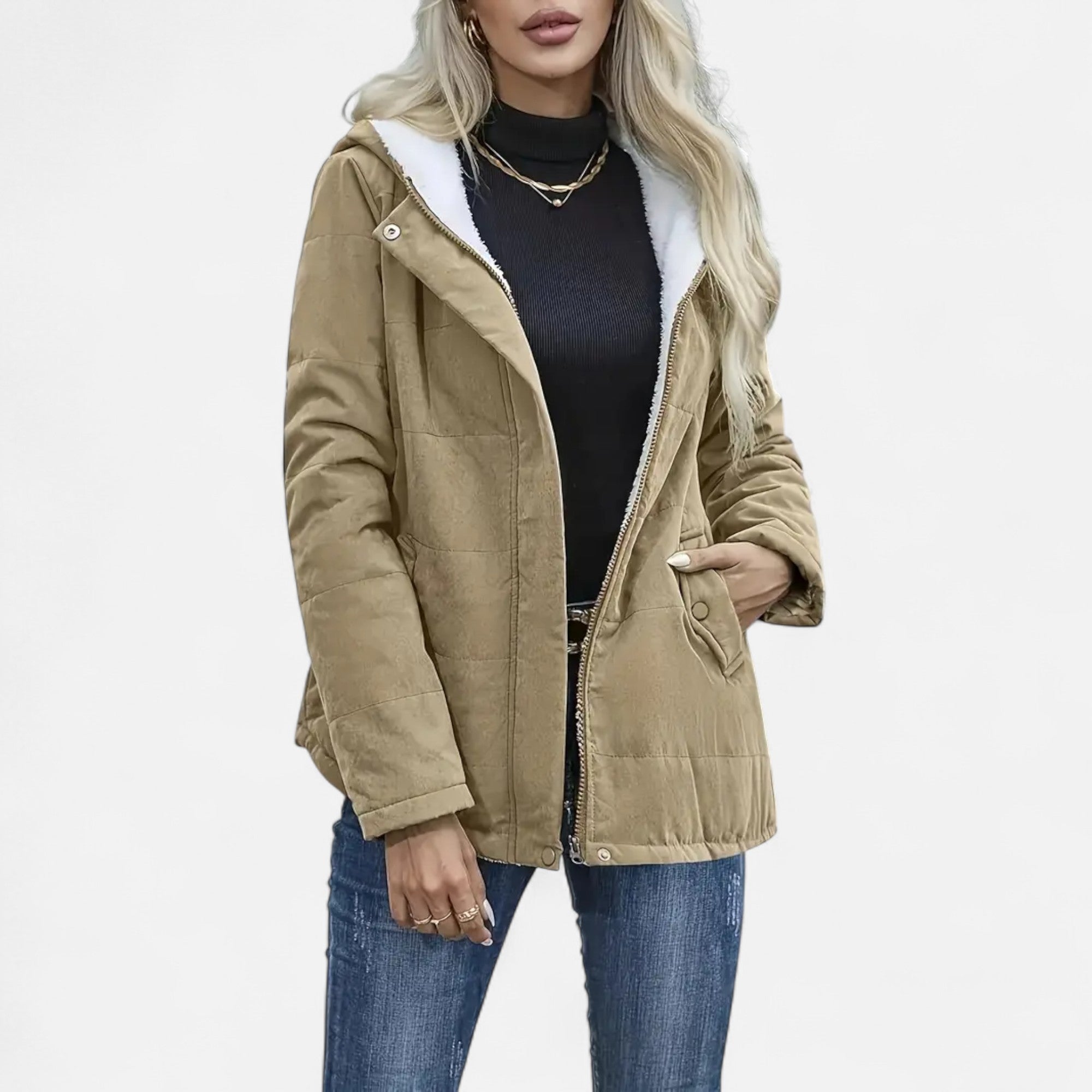 Eliaro Moda | Chaqueta de Invierno con Forro Polar