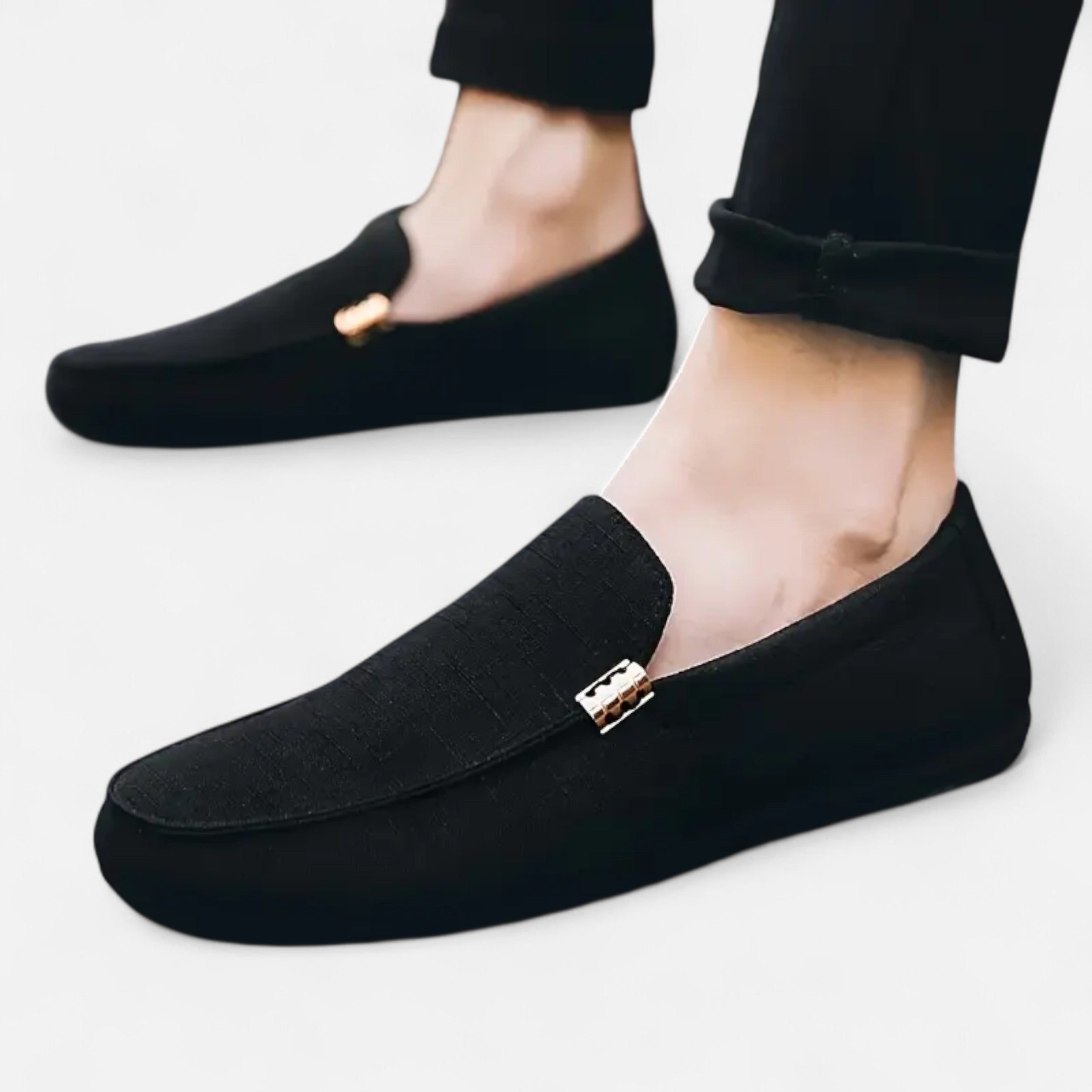 Eliaro Moda | Zapatos Hombre Canvas Estilo Loafer con Punta Redonda
