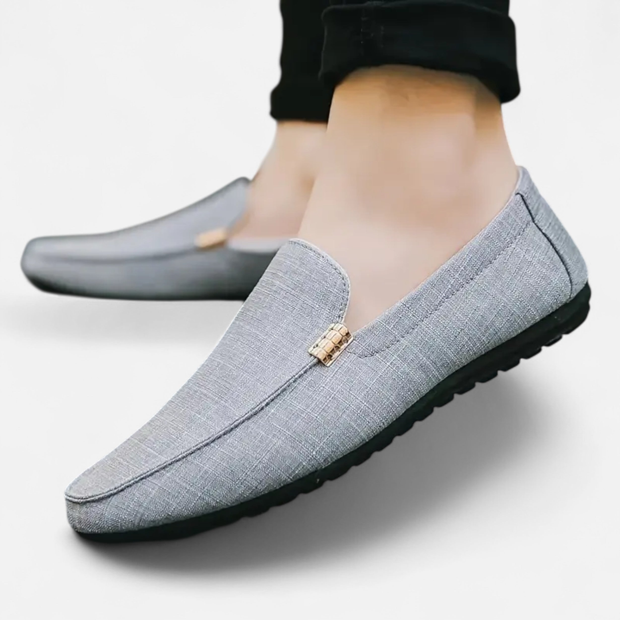 Eliaro Moda | Zapatos Hombre Canvas Estilo Loafer con Punta Redonda
