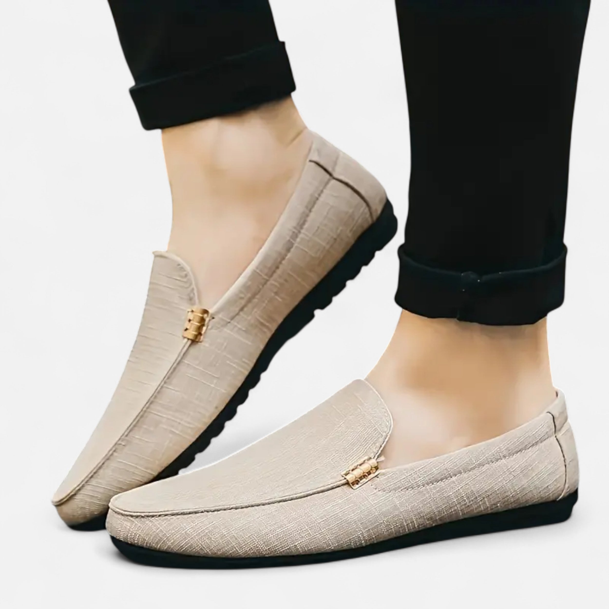 Eliaro Moda | Zapatos Hombre Canvas Estilo Loafer con Punta Redonda