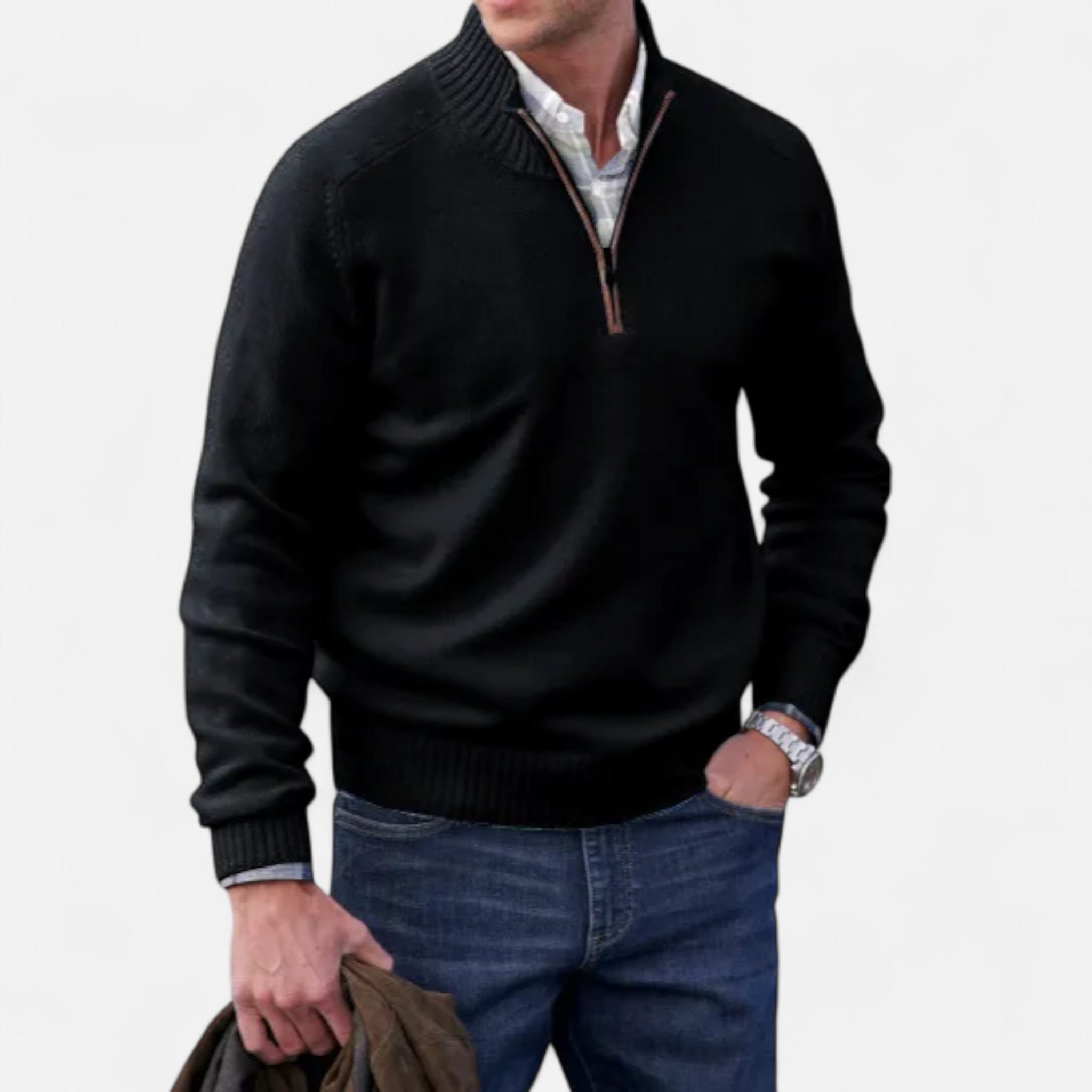 Eliaro Moda | Suéter Hombre Cremallera en Cachemira Premium