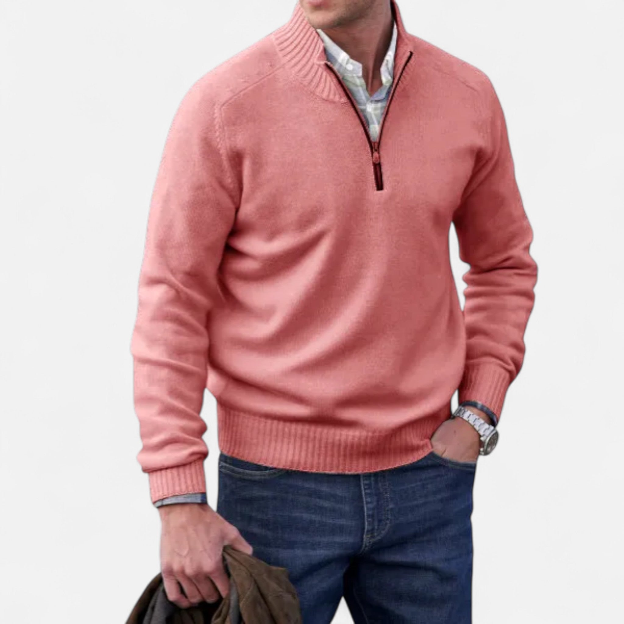 Eliaro Moda | Suéter Hombre Cremallera en Cachemira Premium