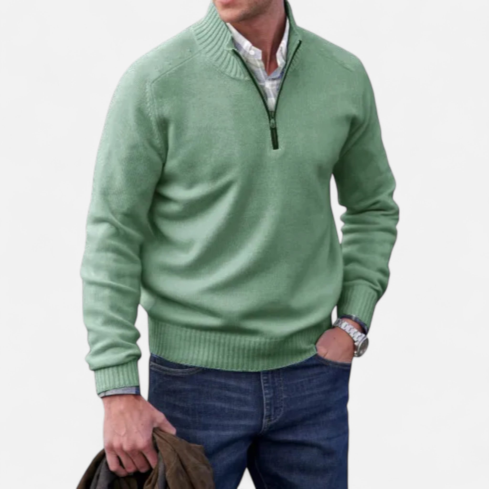 Eliaro Moda | Suéter Hombre Cremallera en Cachemira Premium