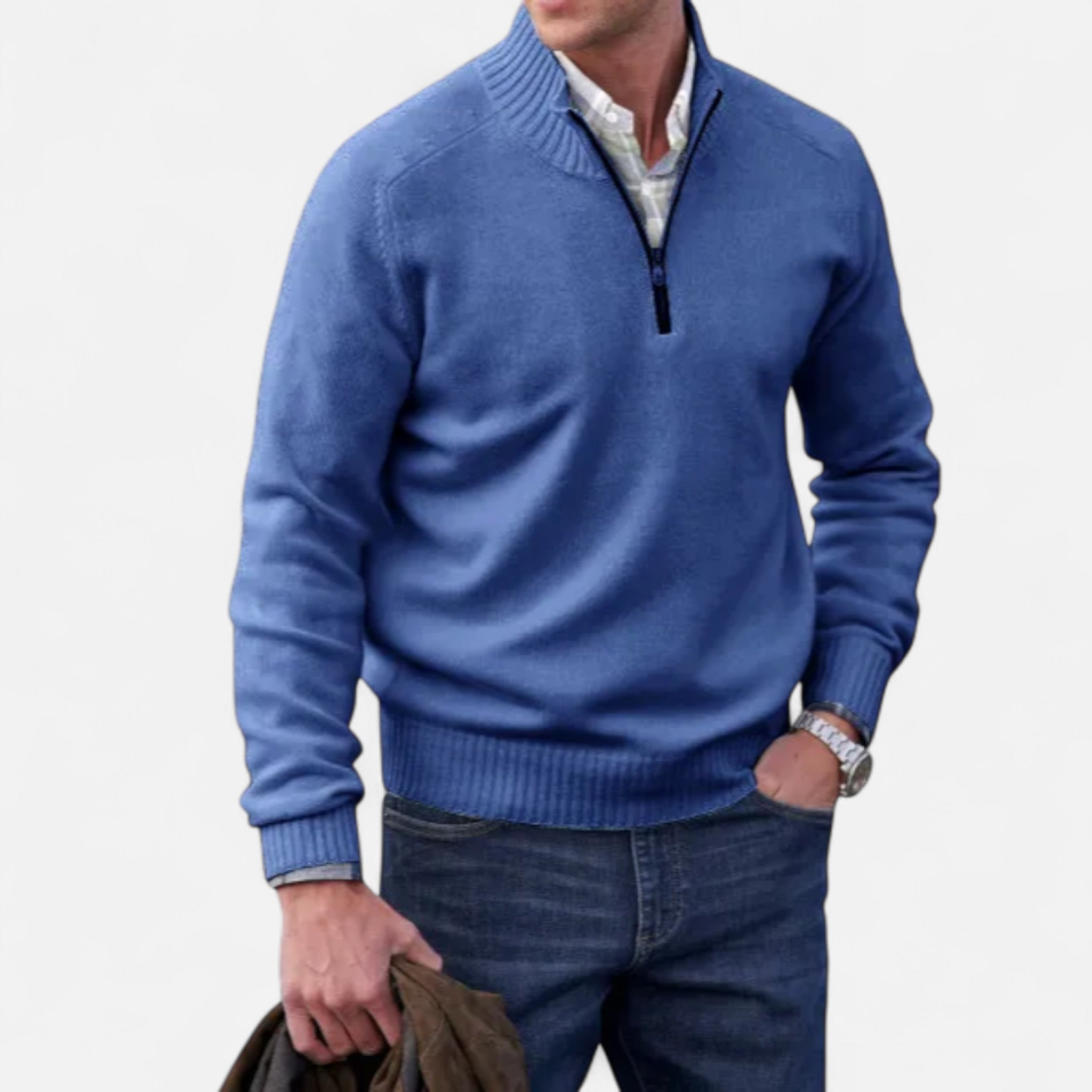 Eliaro Moda | Suéter Hombre Cremallera en Cachemira Premium