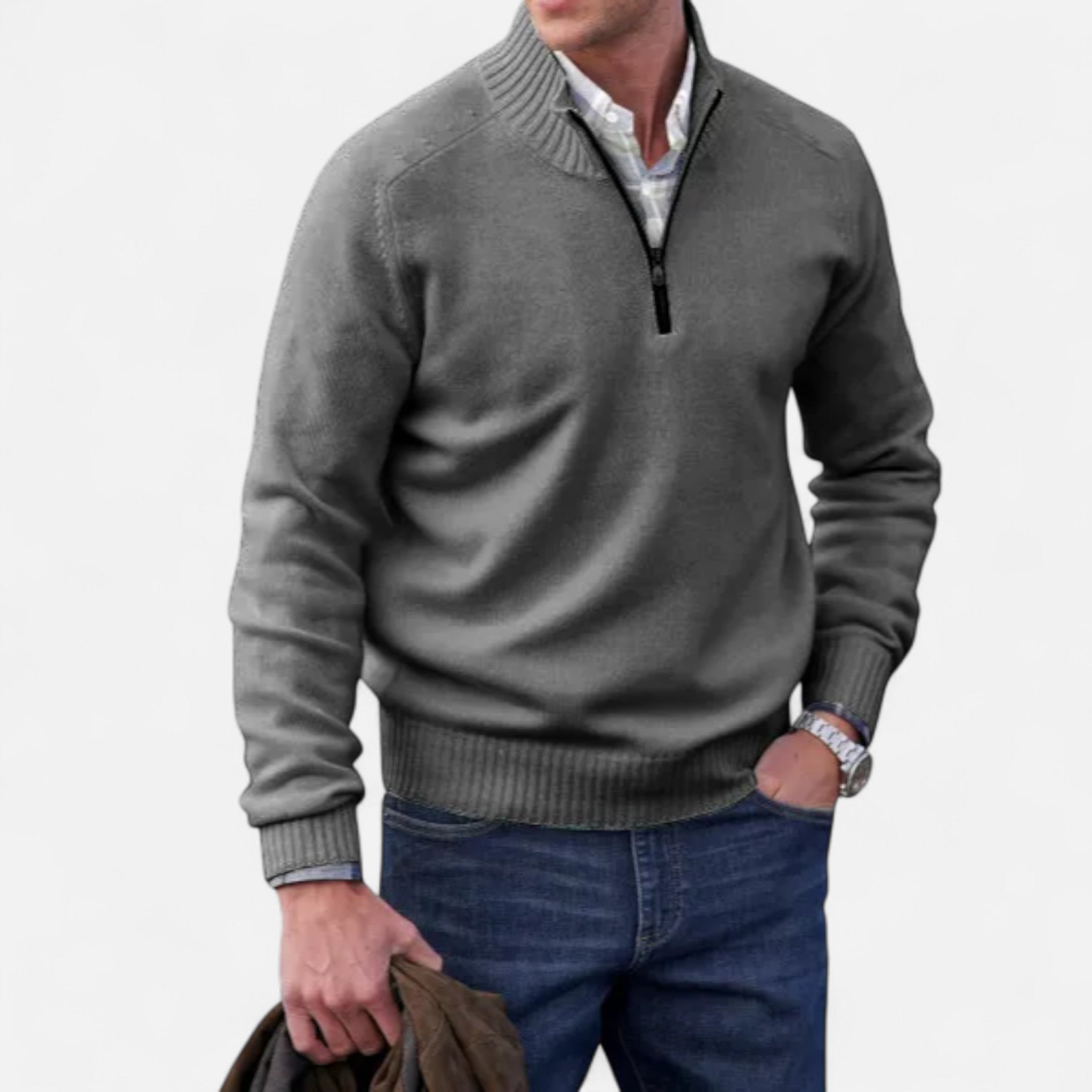 Eliaro Moda | Suéter Hombre Cremallera en Cachemira Premium
