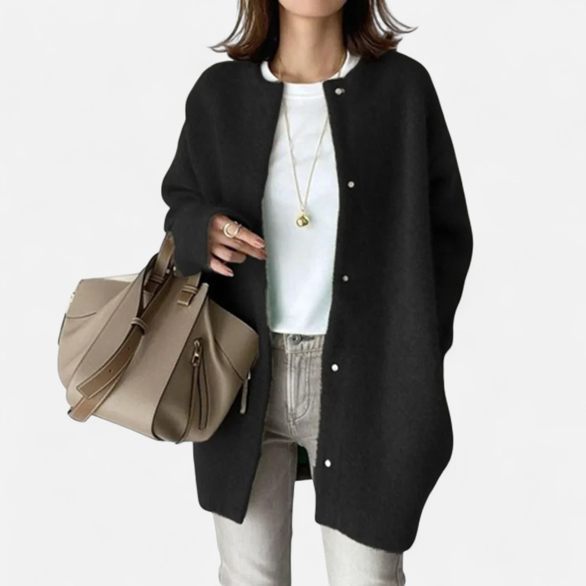 Eliaro Moda | Cárdigan Oversize Mujer Punto Suave y Elegancia Casual