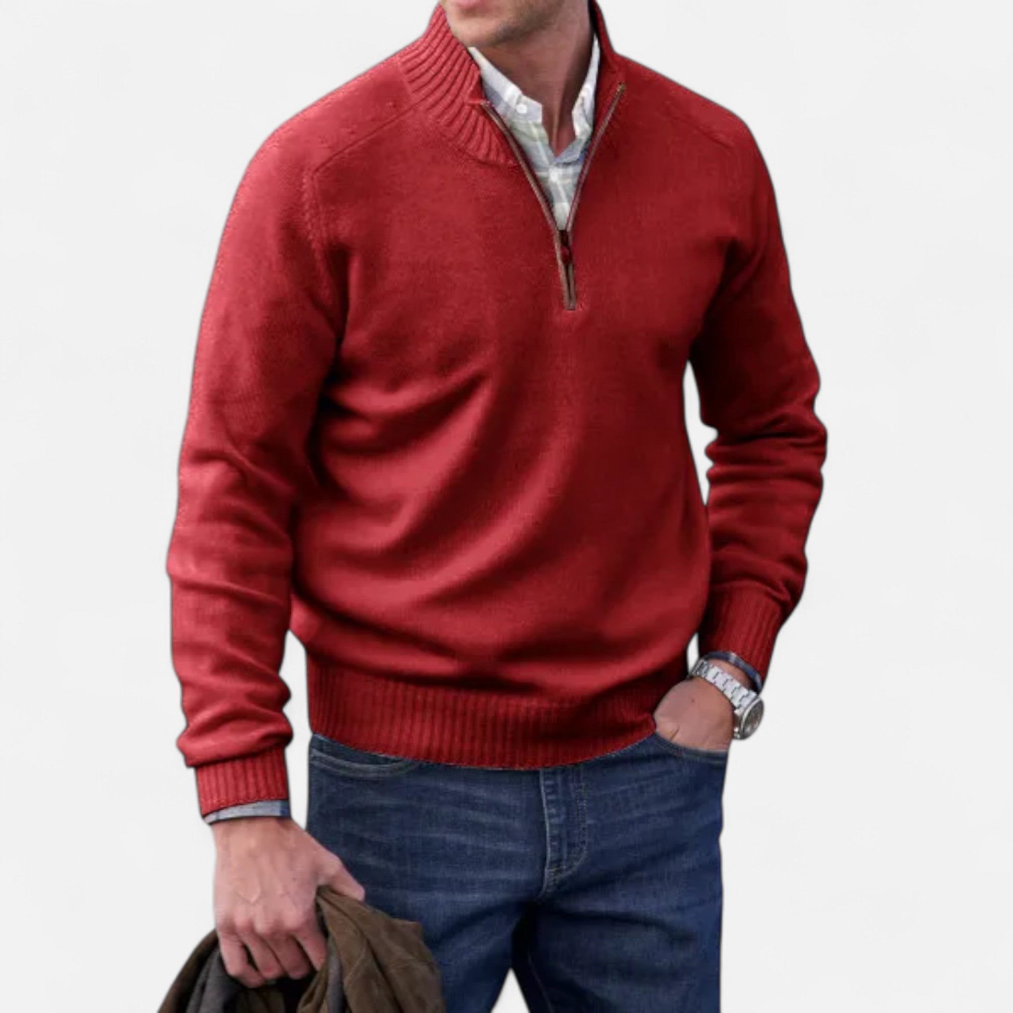 Eliaro Moda | Suéter Hombre Cremallera en Cachemira Premium
