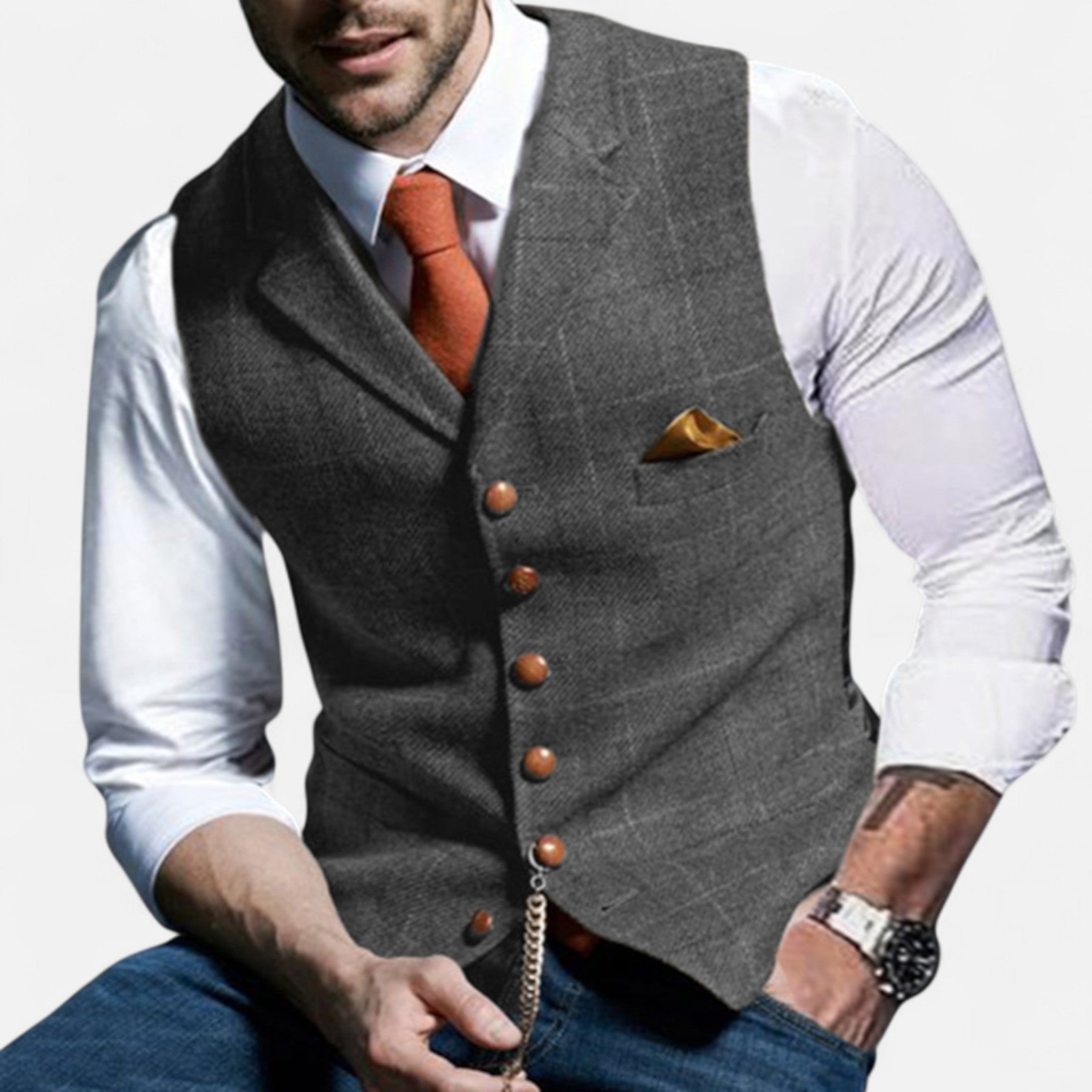 Eliaro Moda | Gilet Uomo Vintage con Taglio Classico