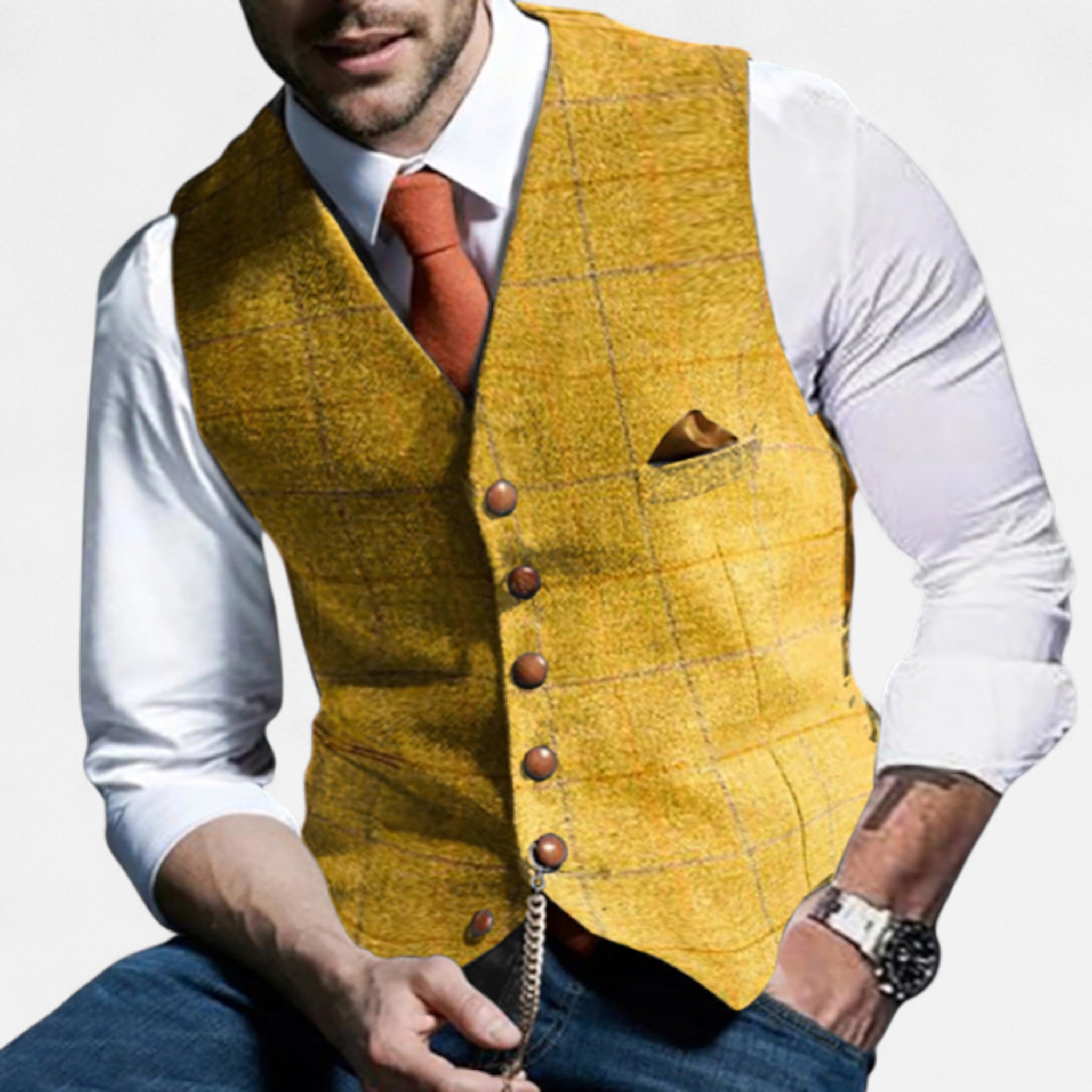 Eliaro Moda | Chaleco Hombre Vintage con Corte Clásico