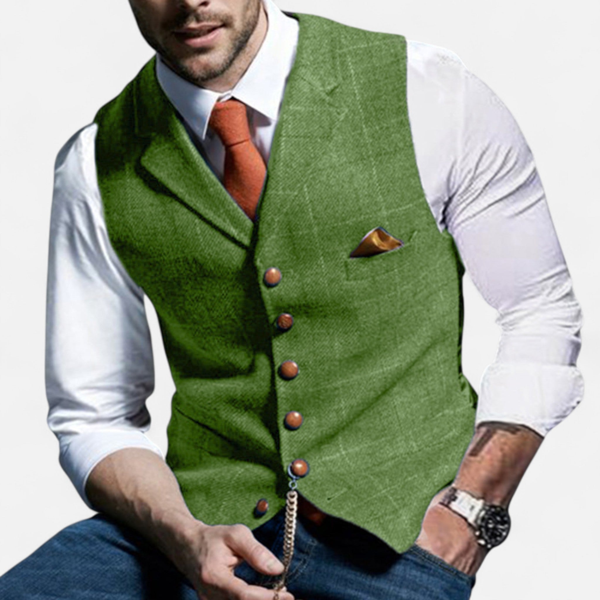 Eliaro Moda | Chaleco Hombre Vintage con Corte Clásico