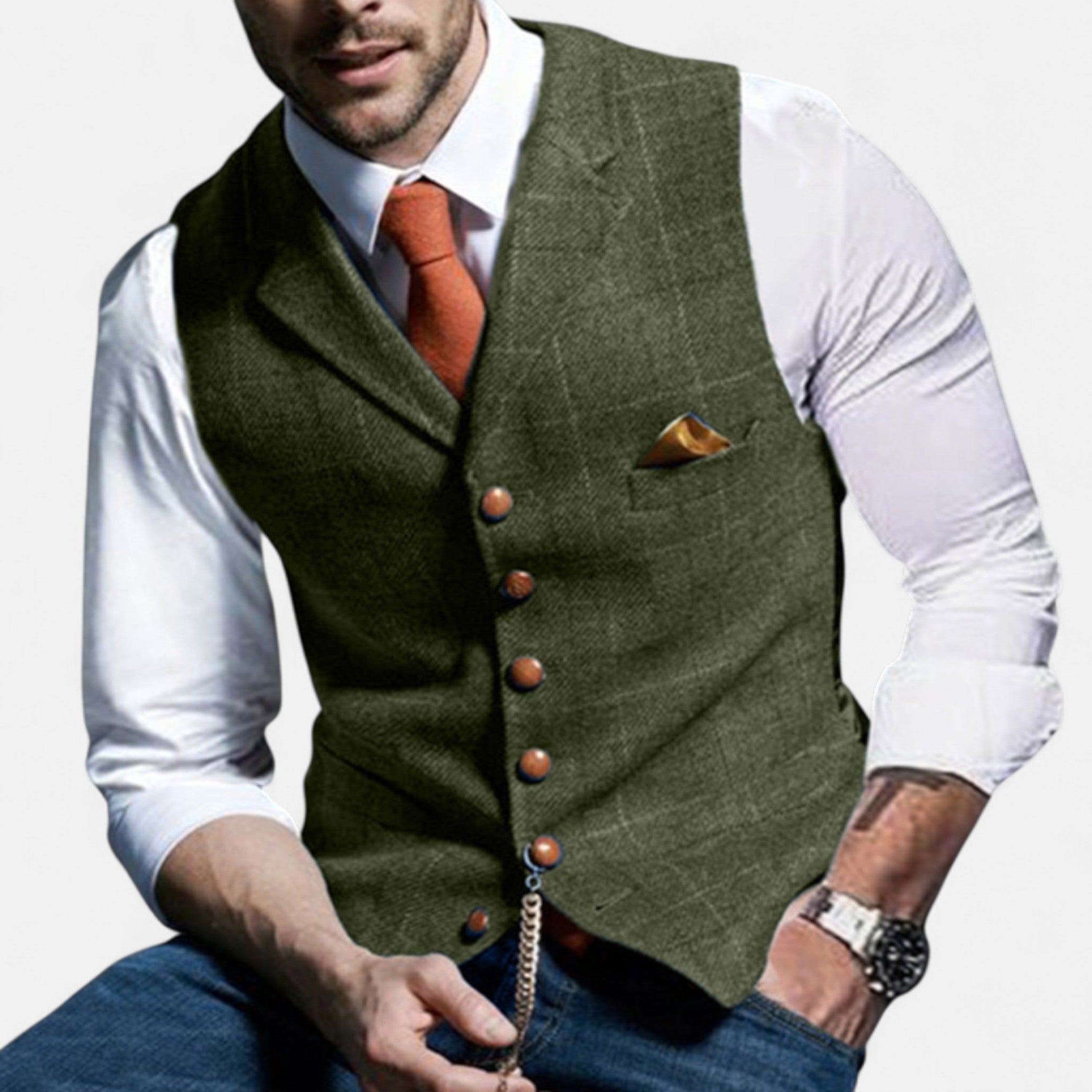 Eliaro Moda | Chaleco Hombre Vintage con Corte Clásico