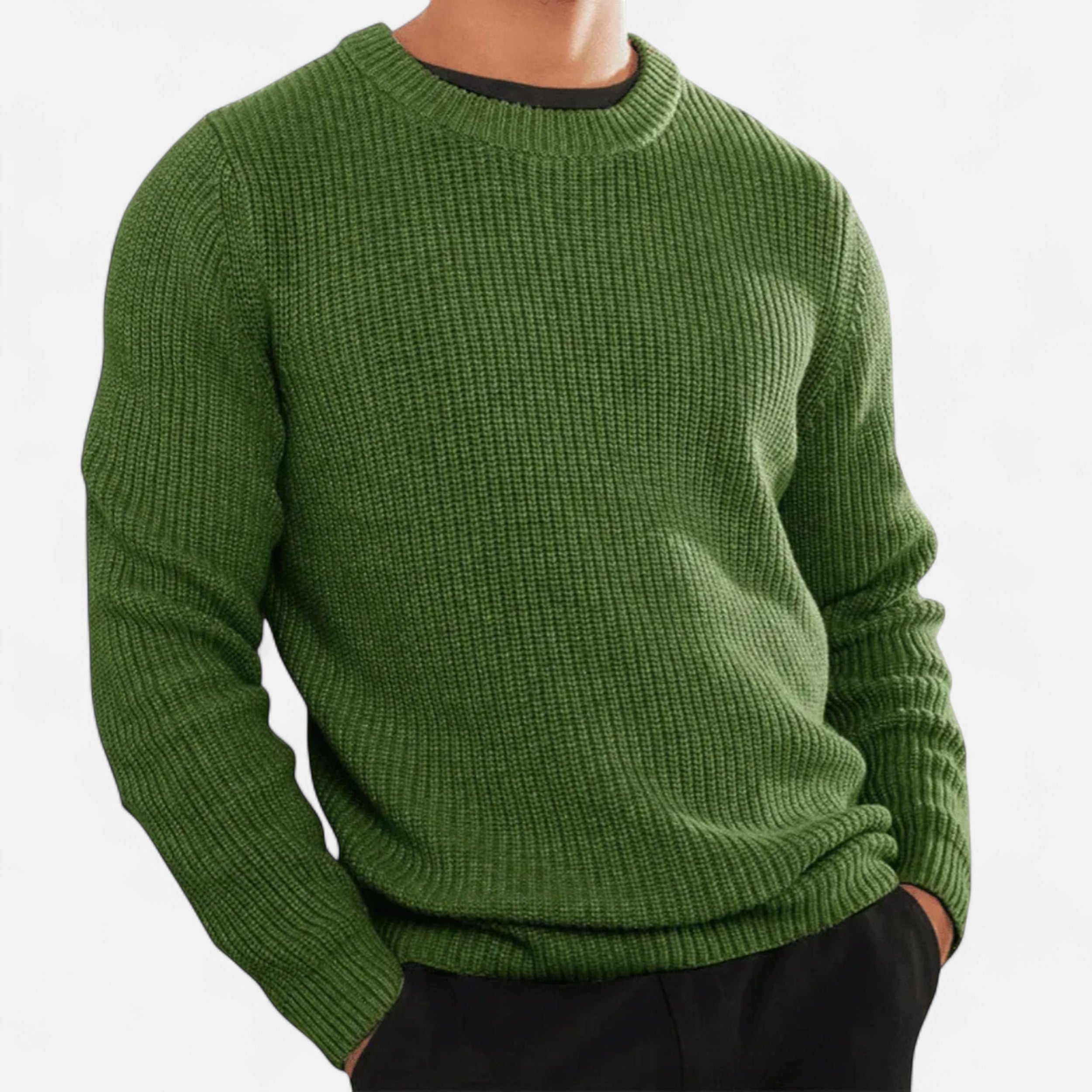 Eliaro Moda | Suéter Hombre Cuello Redondo Tejido Artesanal