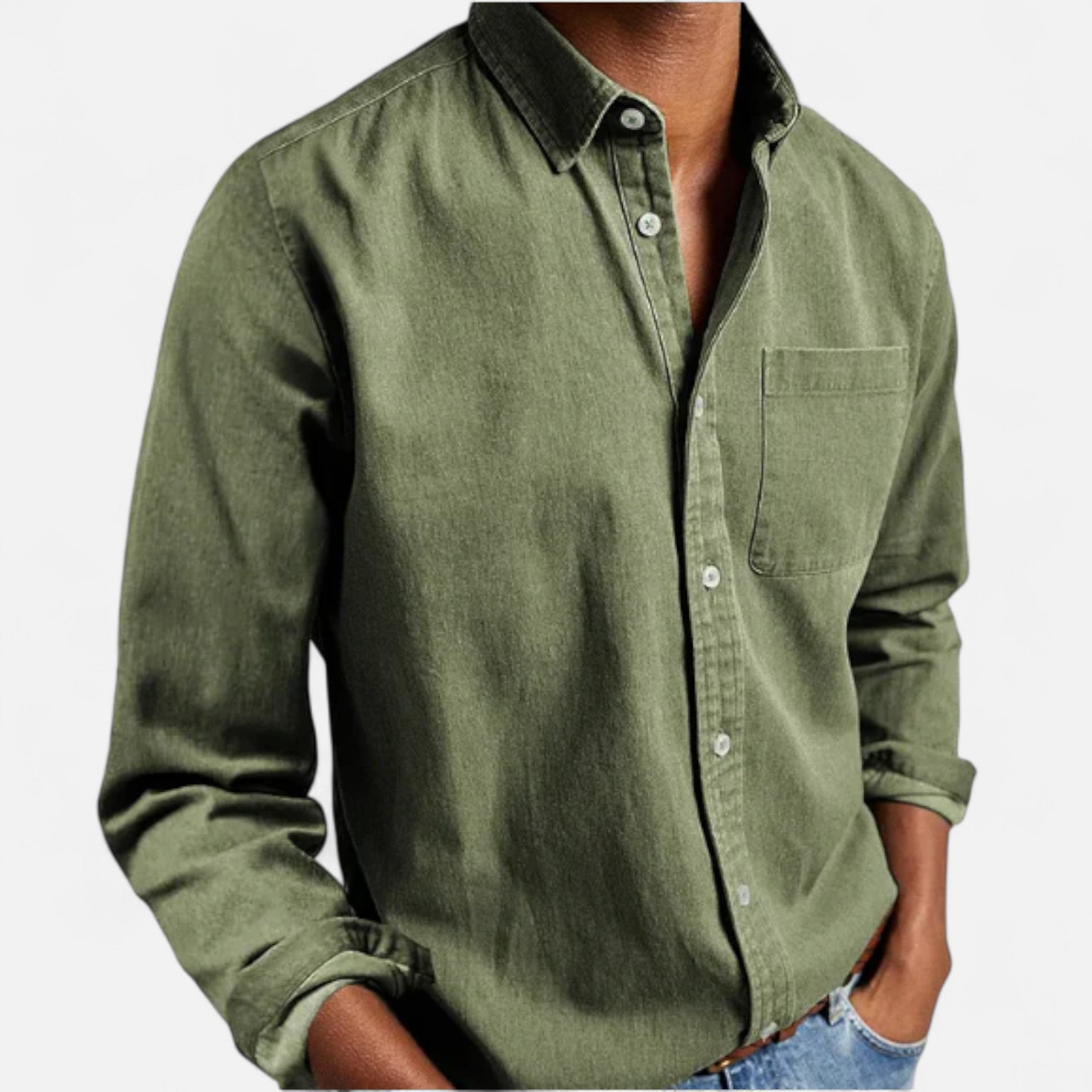 Eliaro Moda | Camisa Denim Hombre Algodón Premium Estilo Clásico