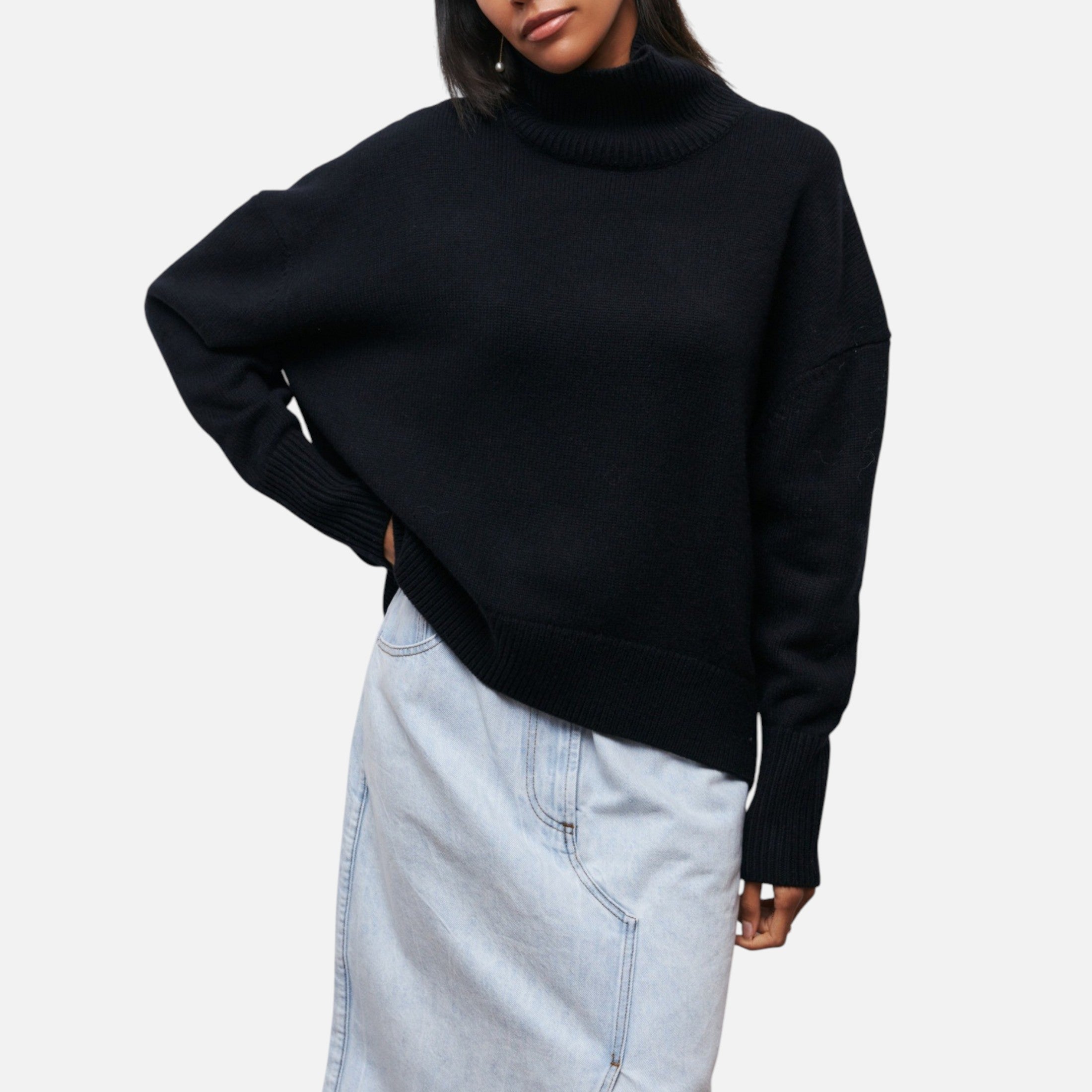Eliaro Moda | Jersey Mujer Invierno Cuello Alto Suelto
