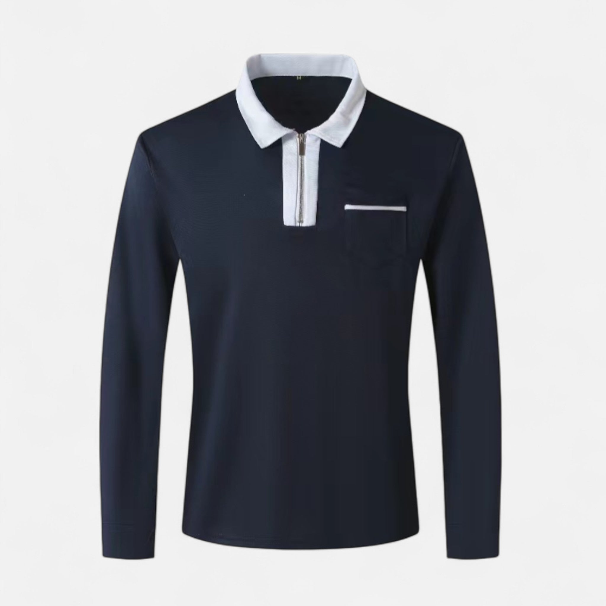 Eliaro Moda | Polo Hombre Otoño Cremallera Cuello Lapel Casual