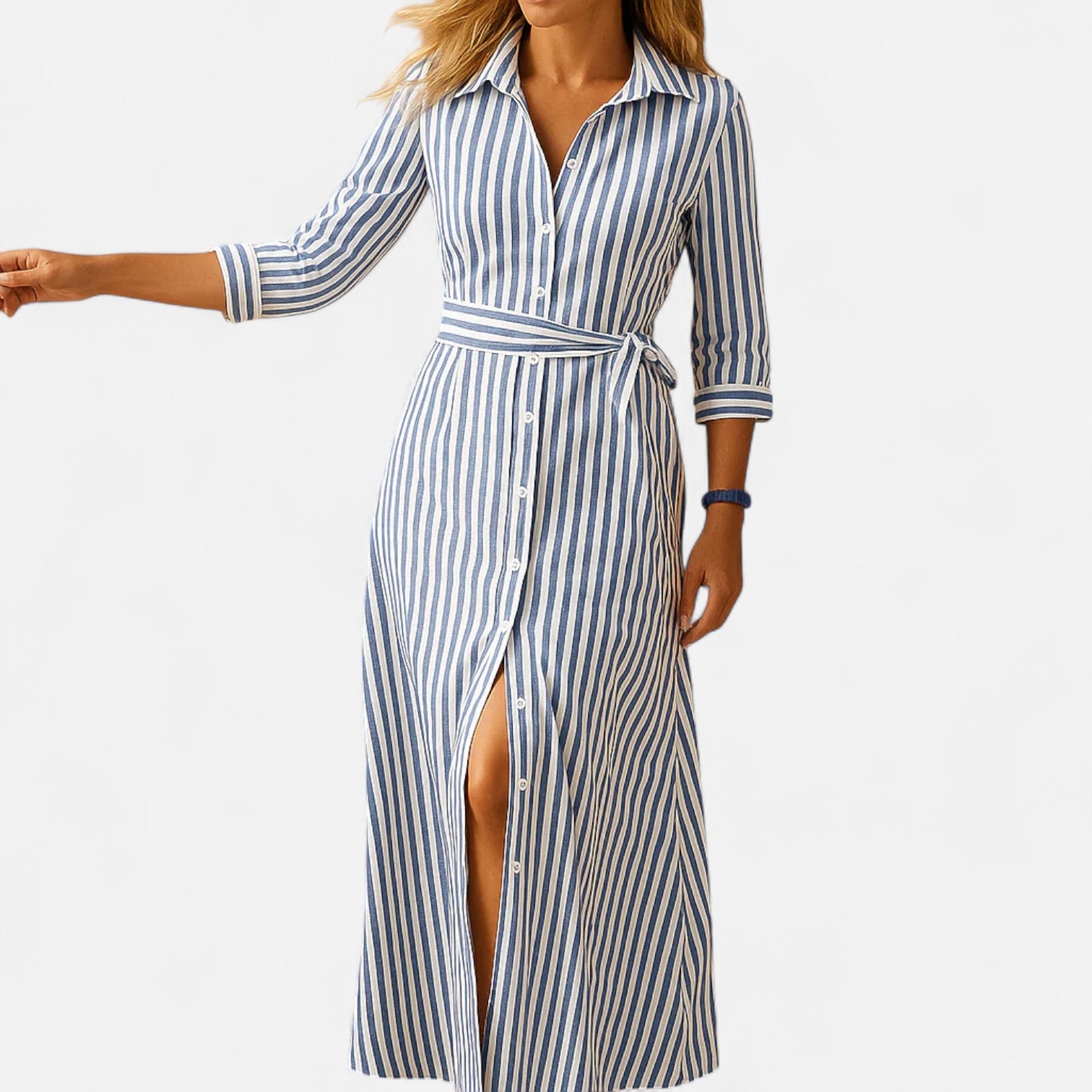 Eliaro Moda | Vestido Largo de Verano para Mujer – Silueta Suelta con Mangas Cortas y Frescura Atemporal