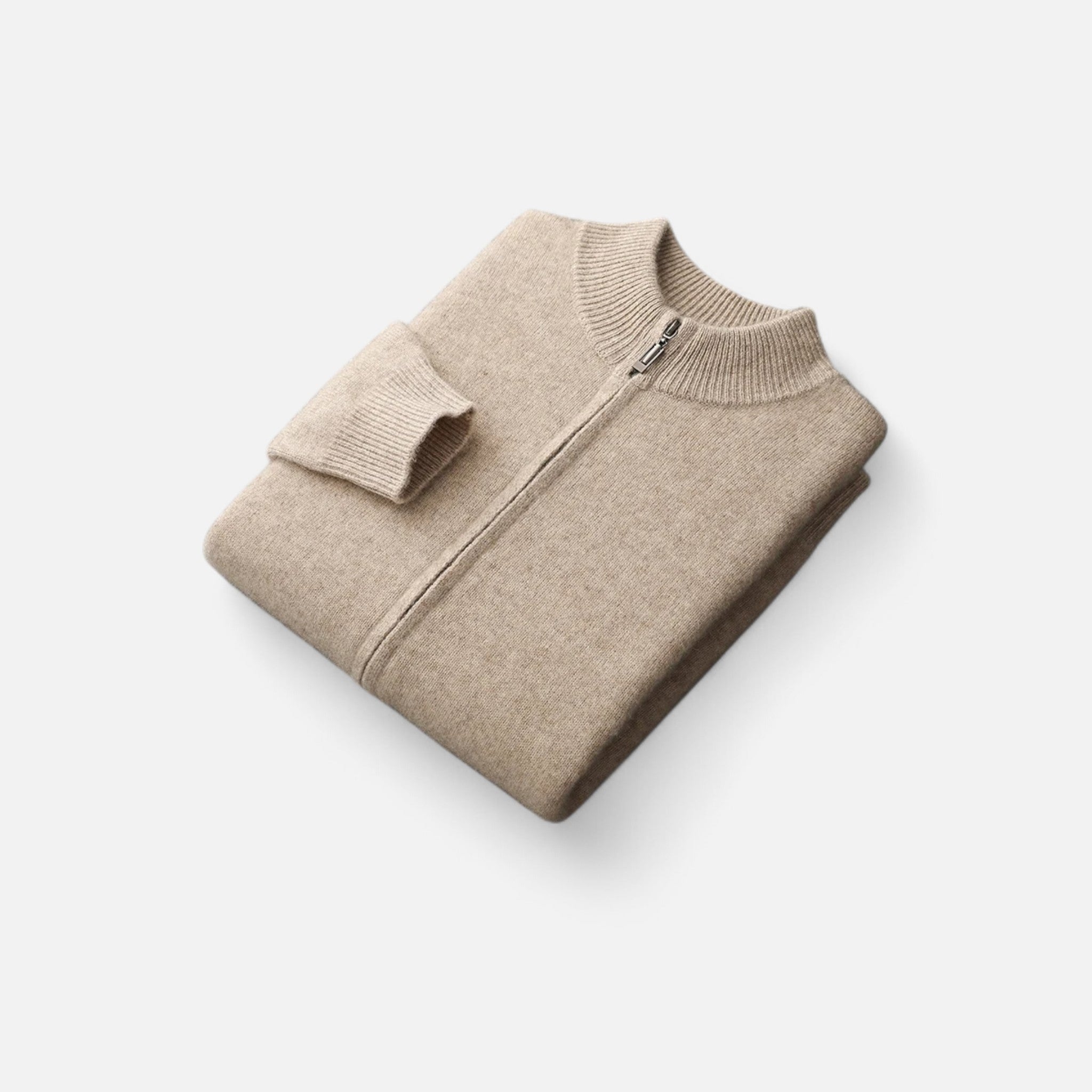 Eliaro Moda | Suéter Hombre Lana Merino Cuello Alto Cremallera