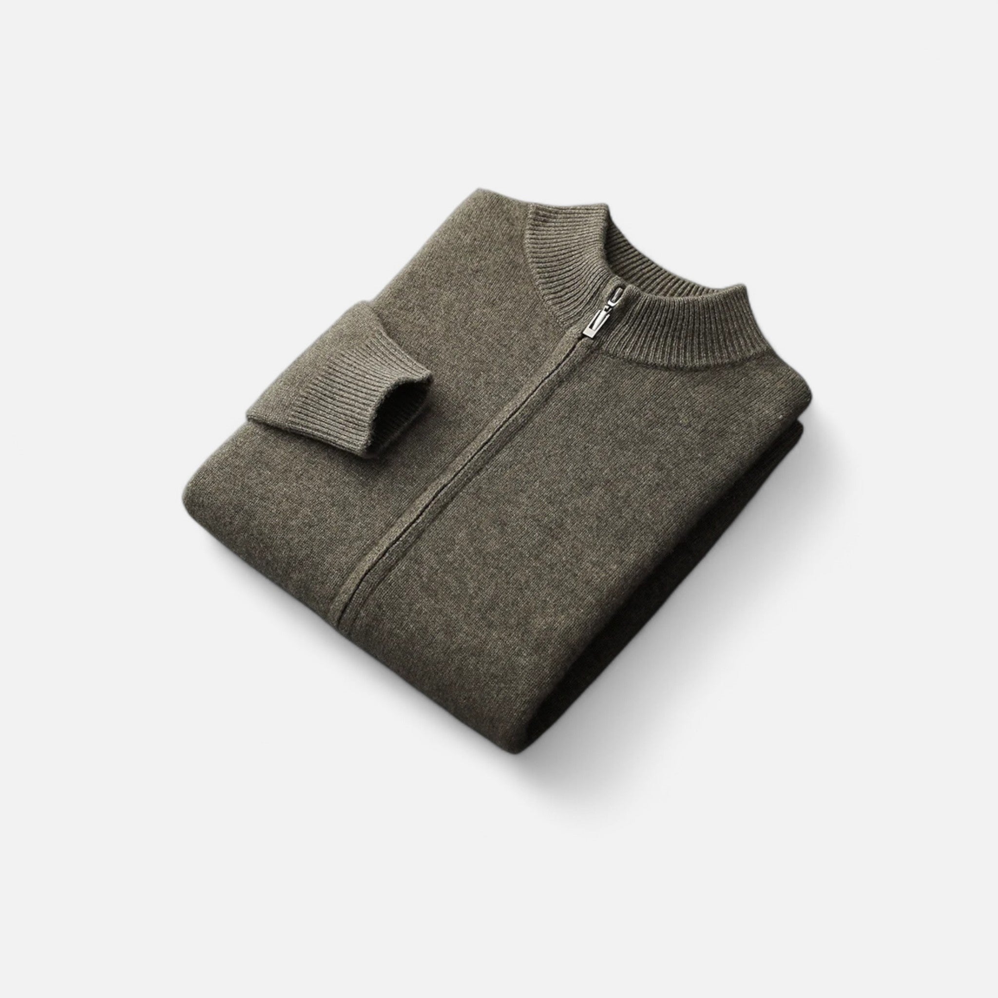 Eliaro Moda | Suéter Hombre Lana Merino Cuello Alto Cremallera