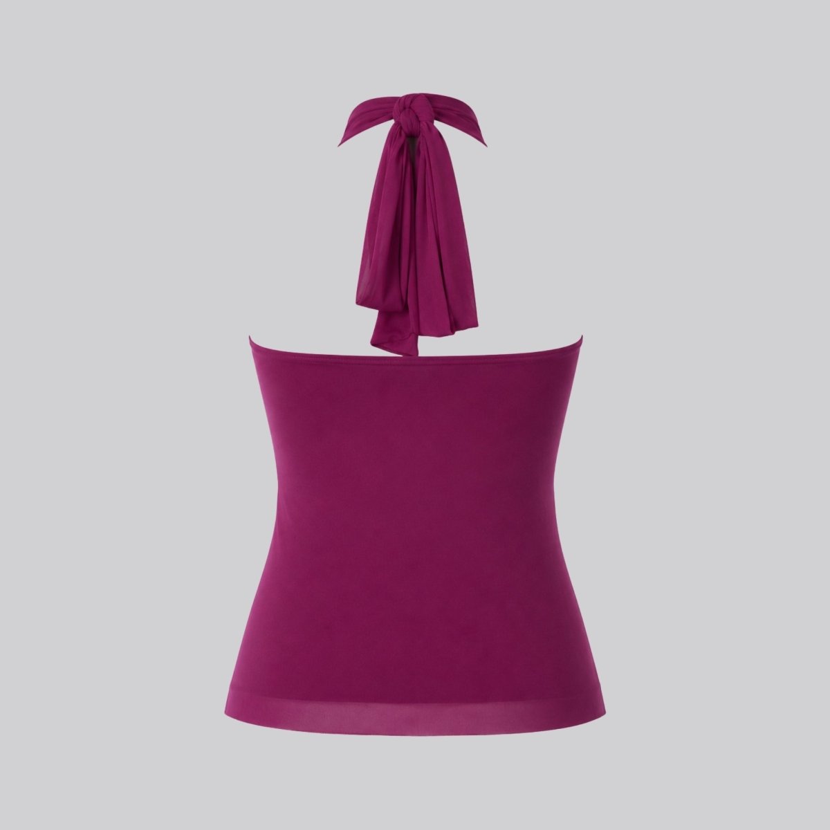 Top halter donna con volant | blusa senza maniche per eventi