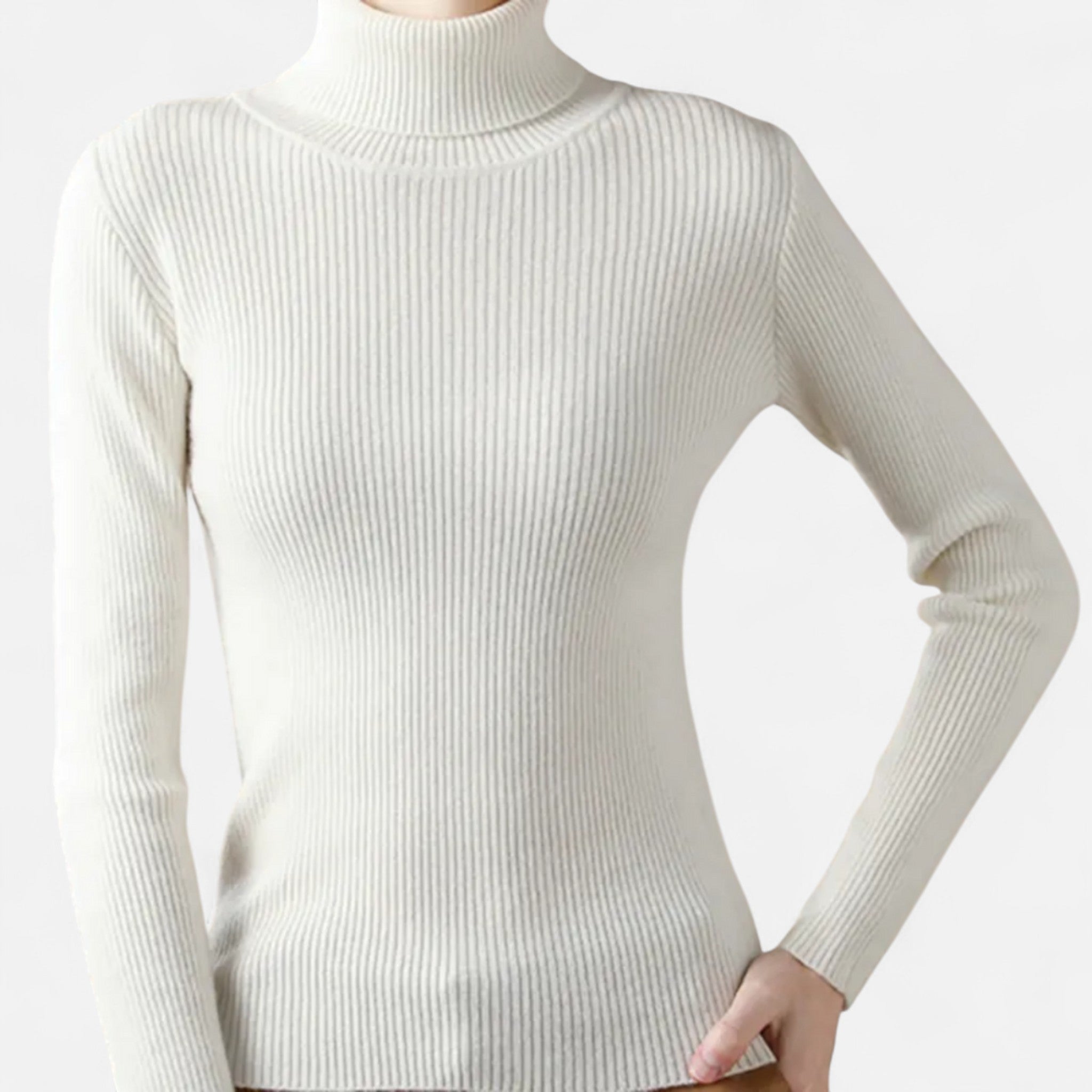 Eliaro Moda | Jersey Cuello Alto Mujer Elegancia Atemporal en Cachemira